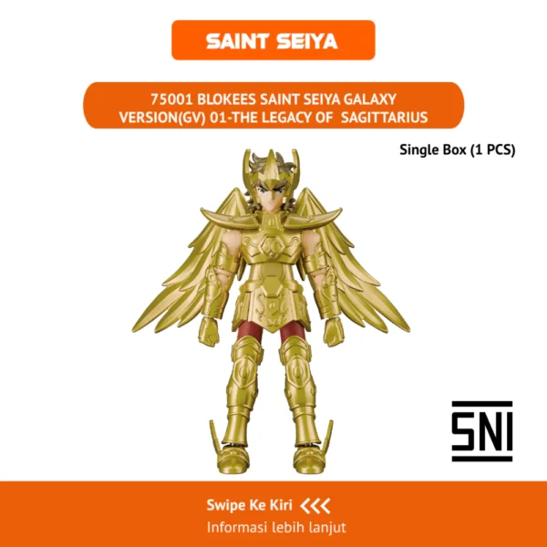 Blokees Figures Saint Seiya- Galaxy Version(GV) 01-The Legacy of  Sagittarius