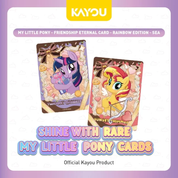 KAYOU MY LITTLE PONY FRIENDSHIP ETERNAL CARD RAINBOW EDITION SEA