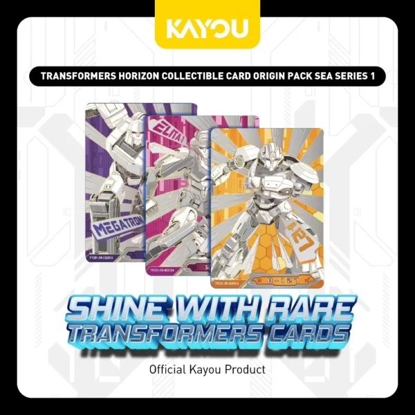 KAYOU TRANSFORMERS HORIZON COLLECTIBLE CARD ORIGIN PACK SEA SERIES 1
